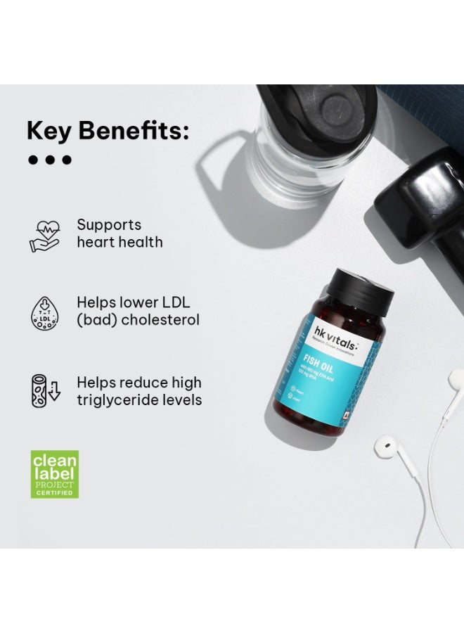 hk vitals Fish Oil and Multivitamin (30 Tablets Each) Combo Pack | 1000mg Omega 3 with 180mg EPA & 120mg DHA | Enhances Energy, Immunity & Joints Health - Image 4