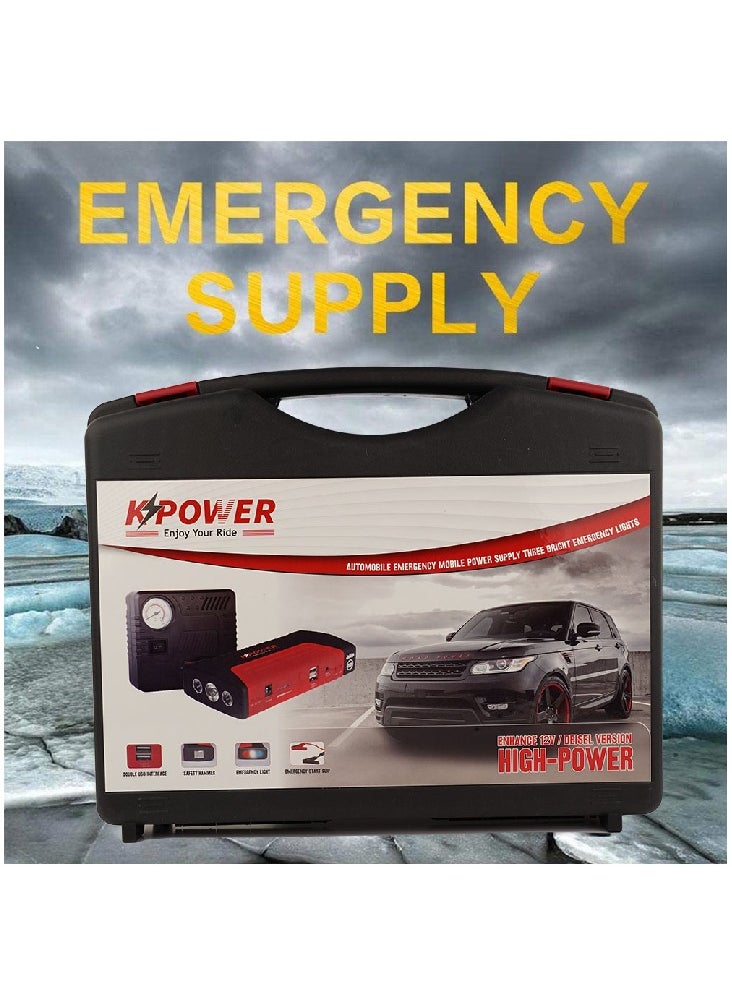 K POWER - KP-PS-150 Powerful Jump Starter With Air Compressor - Image 1