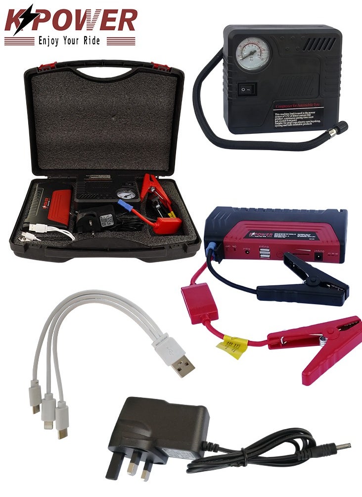 K POWER - KP-PS-150 Powerful Jump Starter With Air Compressor - Image 1