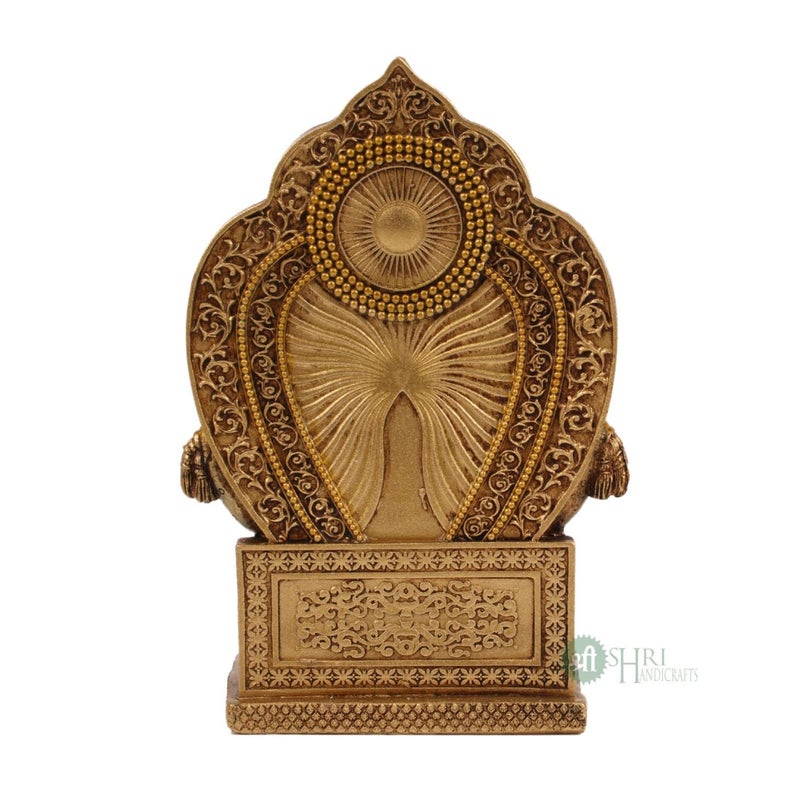 Profound Craft تمثال كوبر مهراج سيد الثروة والكنوز من الراتنج المصنوع يدويًا، تمثال زخرفي للعرض، تمثال دهن كوبر جي للمنزل والمكتب وأغراض الهدايا، بارتفاع 7 بوصات بتشطيب معدني - Image 3