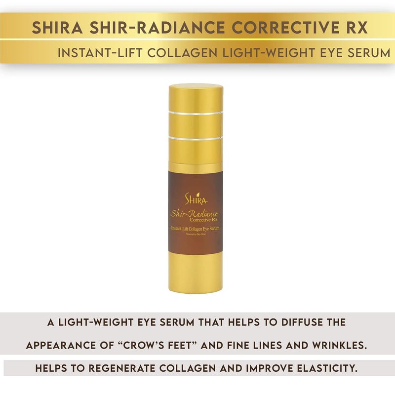 SHIRA Shir Radiance Corrective RX InstantLift Collagen LightWeight Eye Serum Reduces Dark Circles Dullness Fine Lines and Wrinkles 30ml - Image 2