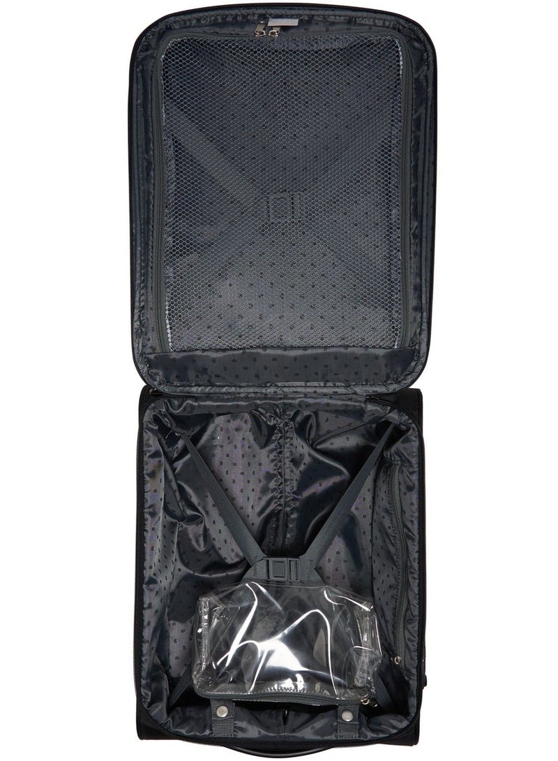 DELSEY Paris Omega 45 Cm Softcase 2 Wheel Non-Expandable Cabin Luggage Trolley - Black - Image 3