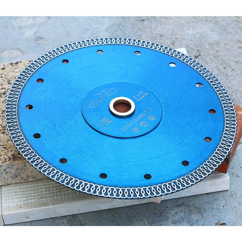 DAPRO 8 Inch Super Thin Diamond Porcelain Blade Tile Cutting Blade for Cutting Granite Marble Porcelain Ceramic Tile - Image 2
