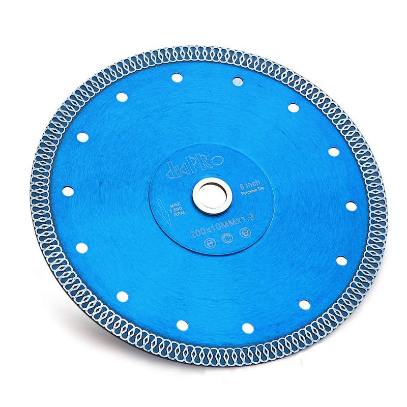 DAPRO 8 Inch Super Thin Diamond Porcelain Blade Tile Cutting Blade for Cutting Granite Marble Porcelain Ceramic Tile - Image 1