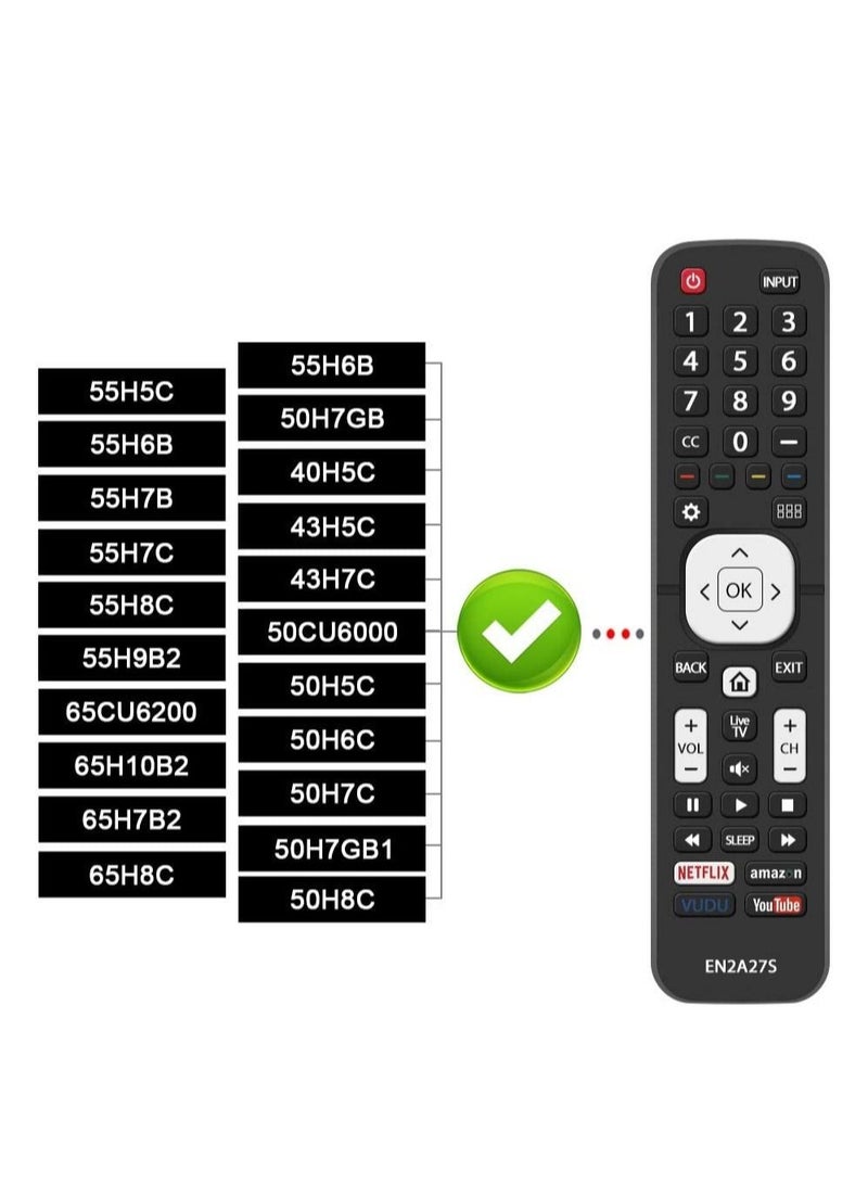 Replacement Remote Control Fit for Sharp LCD HDTV 4K Ultra LED Smart TV LC-40N5000U LC-43N5000U LC-50N5000U LC-50N6000U LC-50N7000U LC-55N620CU LC-65N9000U  - Image 3