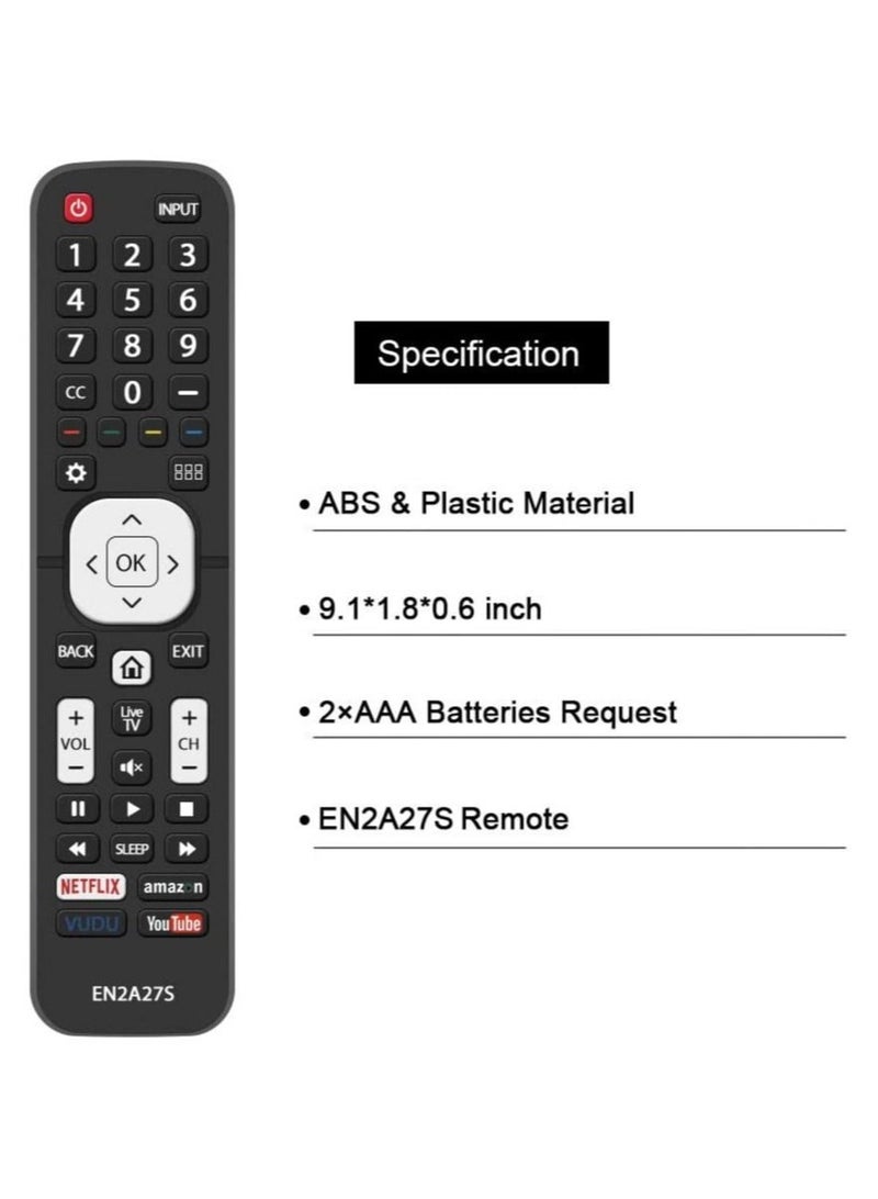 Replacement Remote Control Fit for Sharp LCD HDTV 4K Ultra LED Smart TV LC-40N5000U LC-43N5000U LC-50N5000U LC-50N6000U LC-50N7000U LC-55N620CU LC-65N9000U  - Image 2