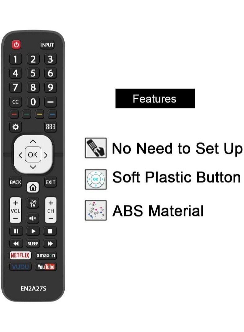Replacement Remote Control Fit for Sharp LCD HDTV 4K Ultra LED Smart TV LC-40N5000U LC-43N5000U LC-50N5000U LC-50N6000U LC-50N7000U LC-55N620CU LC-65N9000U  - Image 5