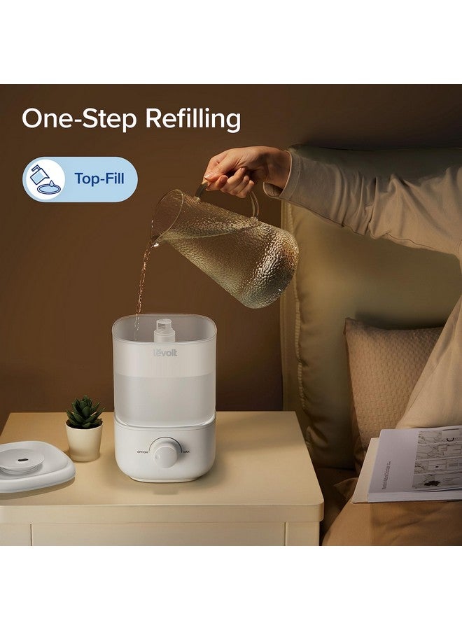 LEVOIT LEVOIT Top Fill Humidifiers for Bedroom, 2.5L Tank for Large Room, Easy to Fill & Clean, 28dB Quiet Cool Mist Air Humidifier for Home Baby Nursery & Plants, Auto Shut-off and BPA-Free for Safety, 25H - Image 2