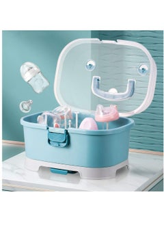 Arabest Baby Bottle Drying Rack Storage, Large Nursing Bottle Storage Box Organizer  - Image 1