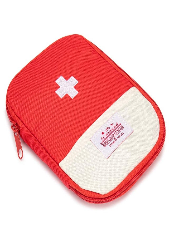 Jipemtra First Aid Backpack Empty Medical First Aid Bag Red Emergency Treatment First Responder Trauma Bag for Preschool Child Care Center Field Trips Camping Daycare (Red with Inside Mesh Bags) - Image 4