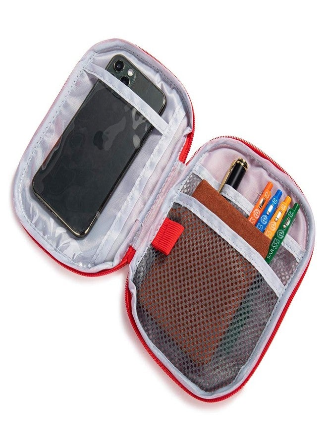 Jipemtra First Aid Backpack Empty Medical First Aid Bag Red Emergency Treatment First Responder Trauma Bag for Preschool Child Care Center Field Trips Camping Daycare (Red with Inside Mesh Bags) - Image 5