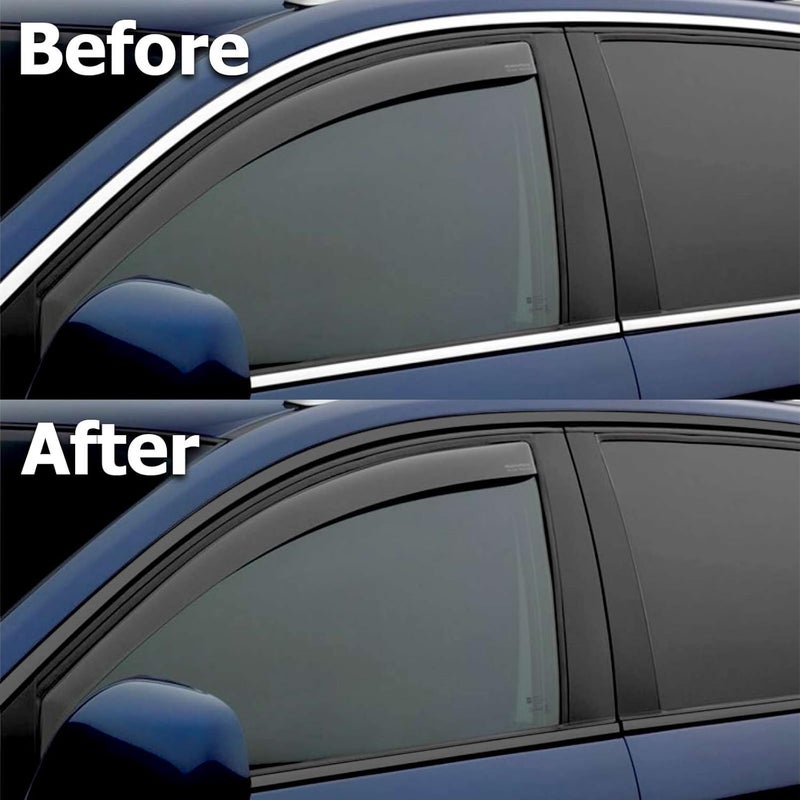 EZAUTO WRAP 2 بوصة × 25 قدم طقم تغليف فينيل لامع أسود من 3M 1080 2080 لإخفاء الكروم وإزالة حواف النوافذ وحواف الأبواب مع طقم أدوات مجاني - Image 5