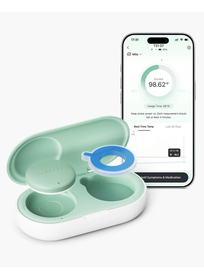 Momcozy Wearable Smart Baby Thermometer Medical Accuracy with Real Time App Monitoring - Image 1