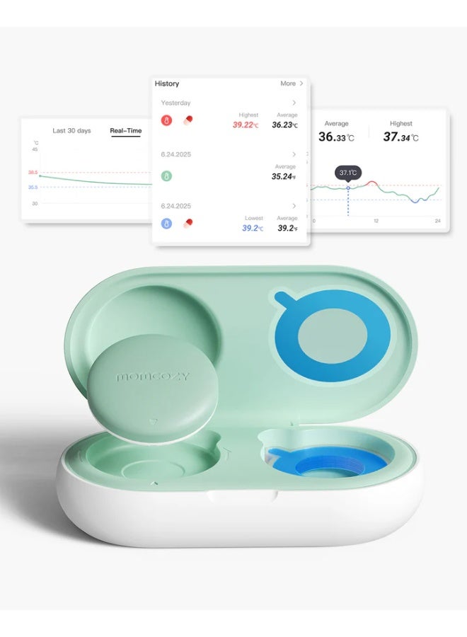 Momcozy Wearable Smart Baby Thermometer Medical Accuracy with Real Time App Monitoring - Image 4