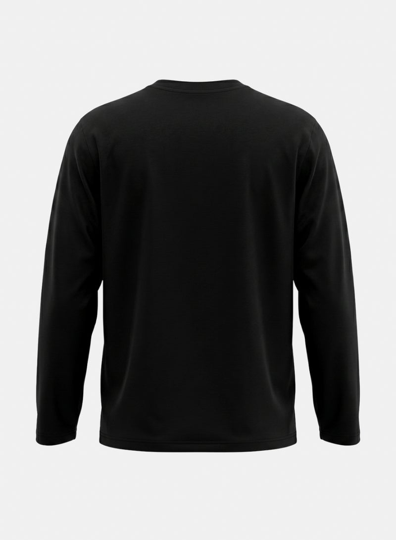 Andora Cotton Printed T-Shirt - Black - Image 3