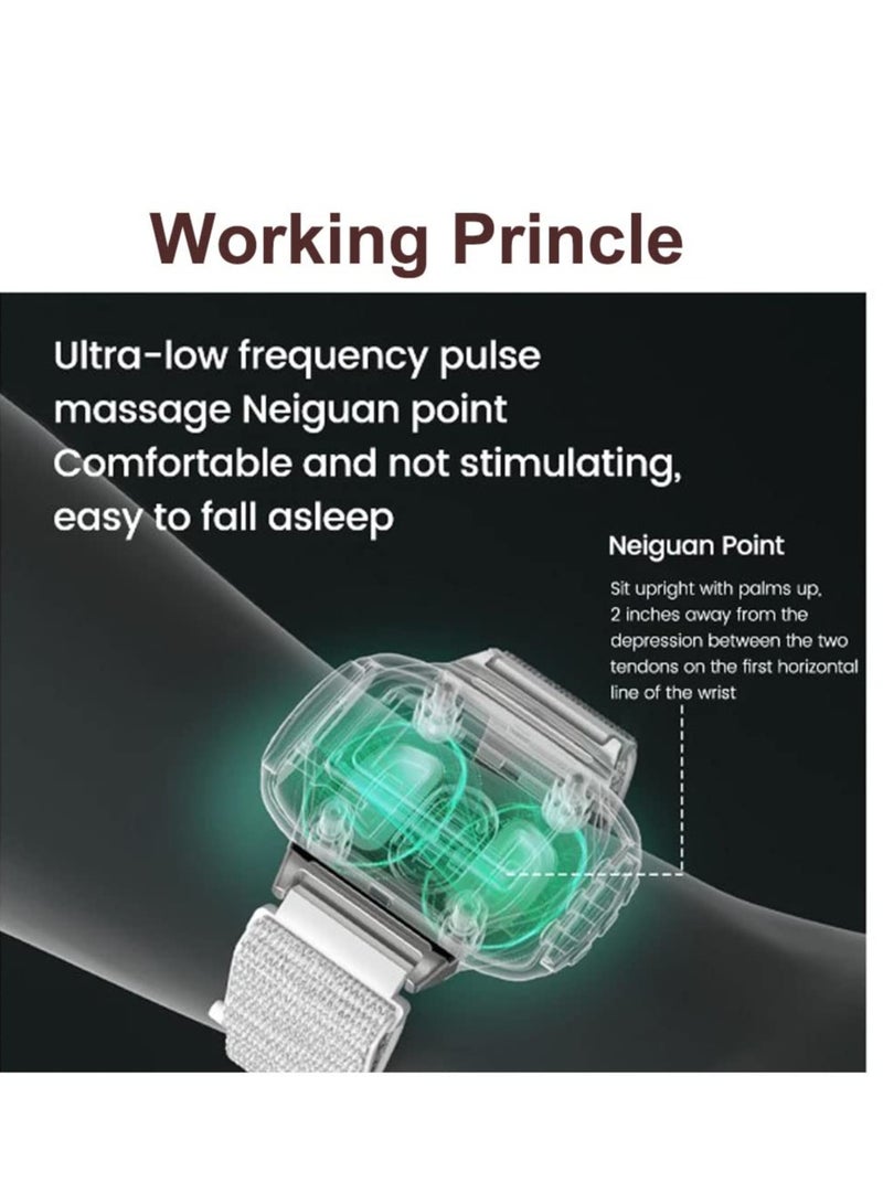 Excefore Sleep Aid Instrument, Sleep Aid Watch, Microcurrent Pulse Sleep Machine, Portable Anxiety Relief Smartwatch, Sleep Aid Device, with Blood Oxygen Detection, Heart Rate Detection and Record Steps - Image 5