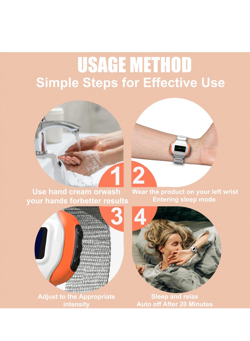 Excefore Sleep Aid Instrument, Sleep Aid Watch, Microcurrent Pulse Sleep Machine, Portable Anxiety Relief Smartwatch, Sleep Aid Device, with Blood Oxygen Detection, Heart Rate Detection and Record Steps - Image 4