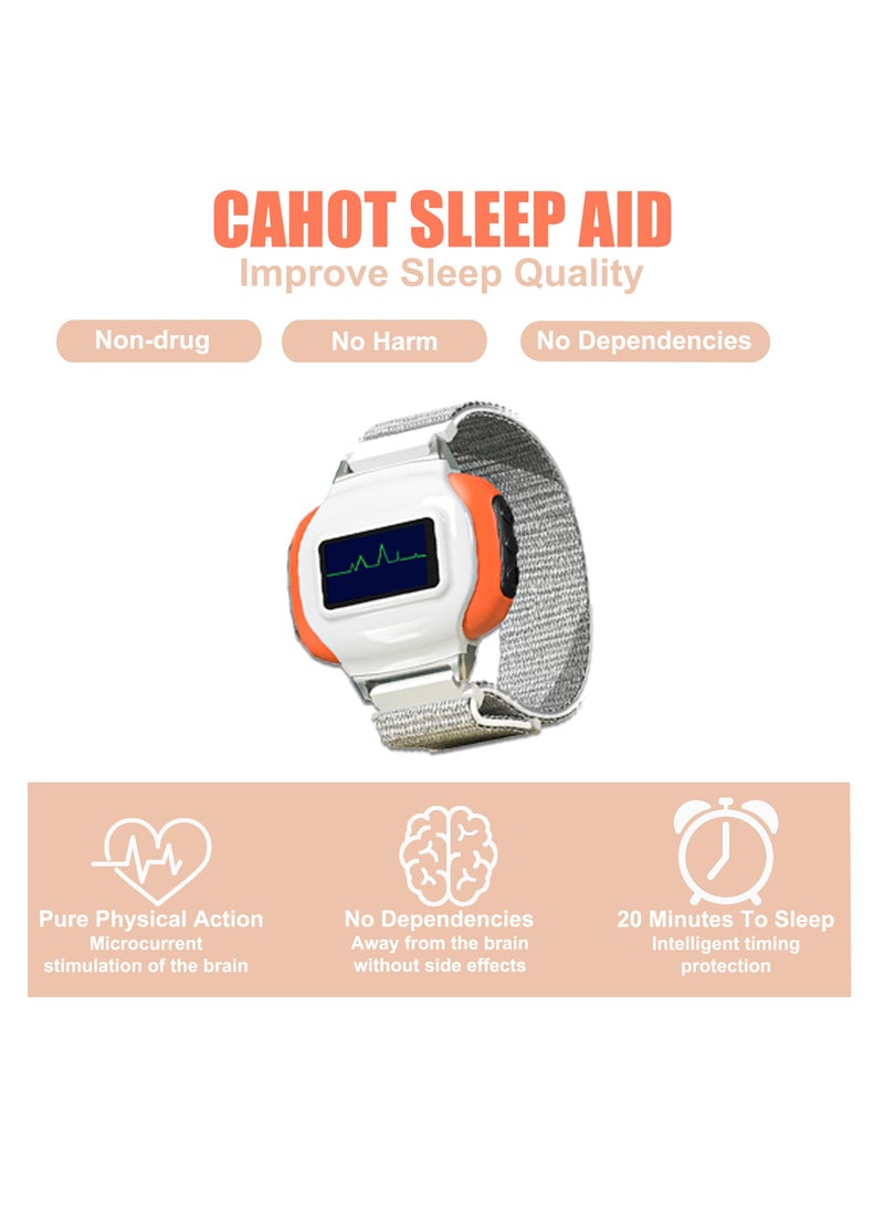 Excefore Sleep Aid Instrument, Sleep Aid Watch, Microcurrent Pulse Sleep Machine, Portable Anxiety Relief Smartwatch, Sleep Aid Device, with Blood Oxygen Detection, Heart Rate Detection and Record Steps - Image 2