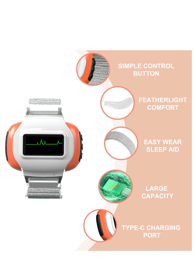 Excefore Sleep Aid Instrument, Sleep Aid Watch, Microcurrent Pulse Sleep Machine, Portable Anxiety Relief Smartwatch, Sleep Aid Device, with Blood Oxygen Detection, Heart Rate Detection and Record Steps - Image 3