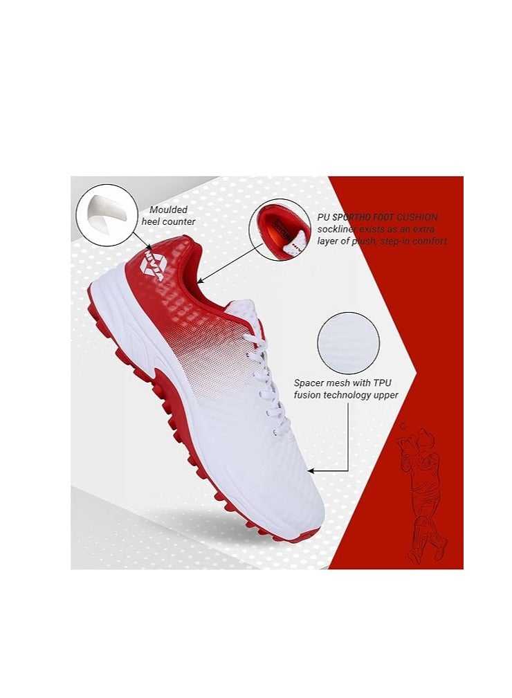 Nivia Crick 1000 Cricket Shoes | Breathable Mesh & TPU Upper | Flexible Phylon & Rubber Sole | For Men | Fielding Cricket Shoes | UK11 / US12 / EU45 | Lightweight - Image 2