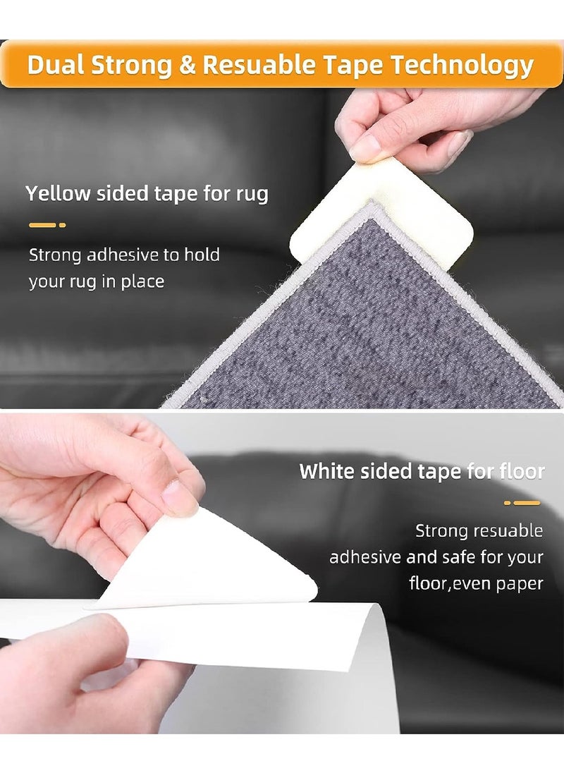 Reusable Under Carpet Anti-Slip Tape 12-Pack