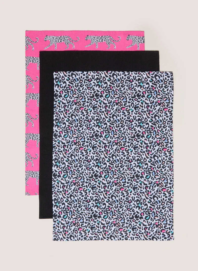 ماتلان 3 Pack Multicolour Cheetah Tea Towels