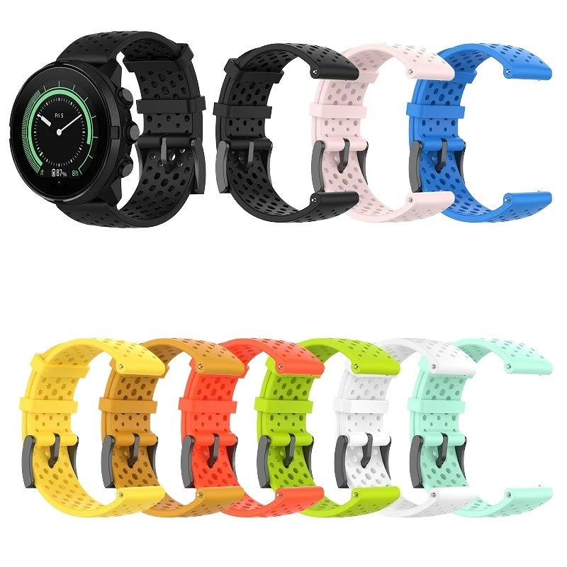 Y&D 24mm Silicone Watch Band for Suunto D5/7/9/9 Baro/Spartan Sport - Breathable Replacement Wrist Strap - Image 2