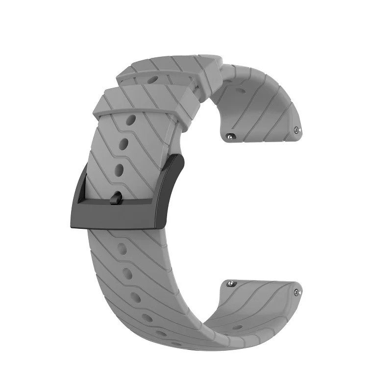 Y&D 24mm Silicone Watch Band for Suunto D5/7/9/9 Baro/Spartan Sport - Breathable Replacement Wrist Strap - Image 1