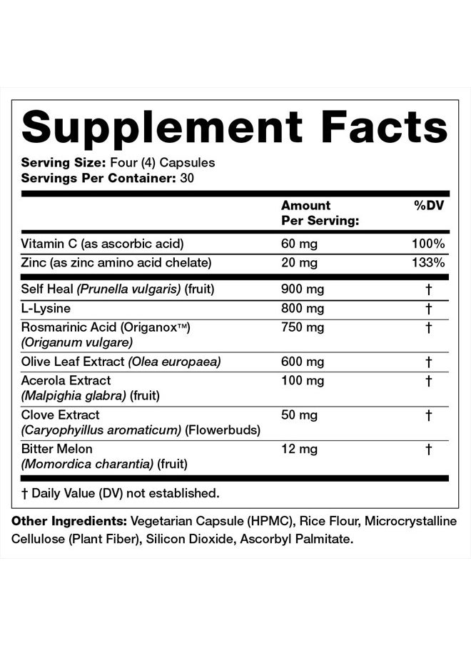 Olympian Labs Herp-eeze Next Generation | 120 Capsules | Immune Boosting Support  - Image 3