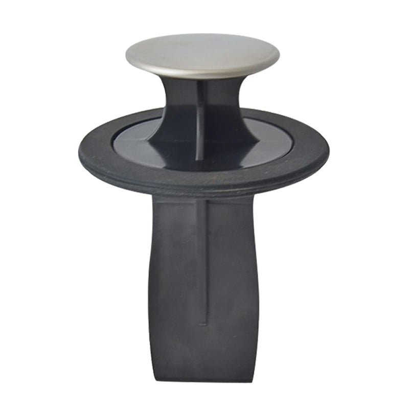 Black Sink Sealer Plug and Strainer 78 80mm Garbage Disposal Waste Disposer Kick Out Device - Image 2