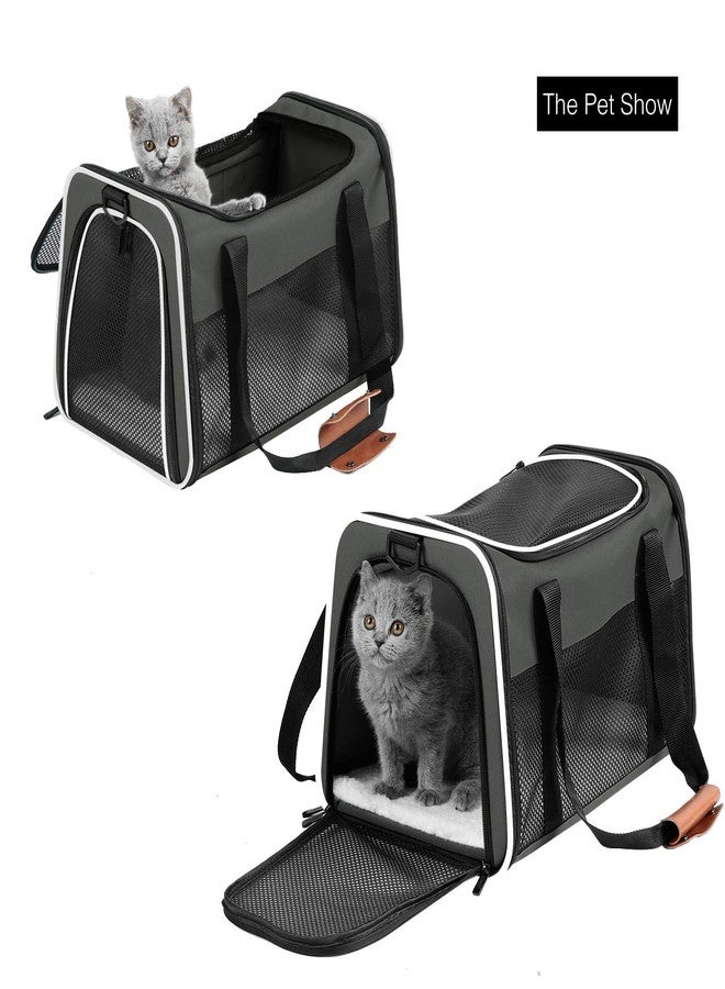 Akinerri Cat Carrier - Portable Foldable Dog Pet Carrier, Soft-Sided Pet Bag up to 15 Lbs, Airline Approved Travel Puppy Carrier - Image 3