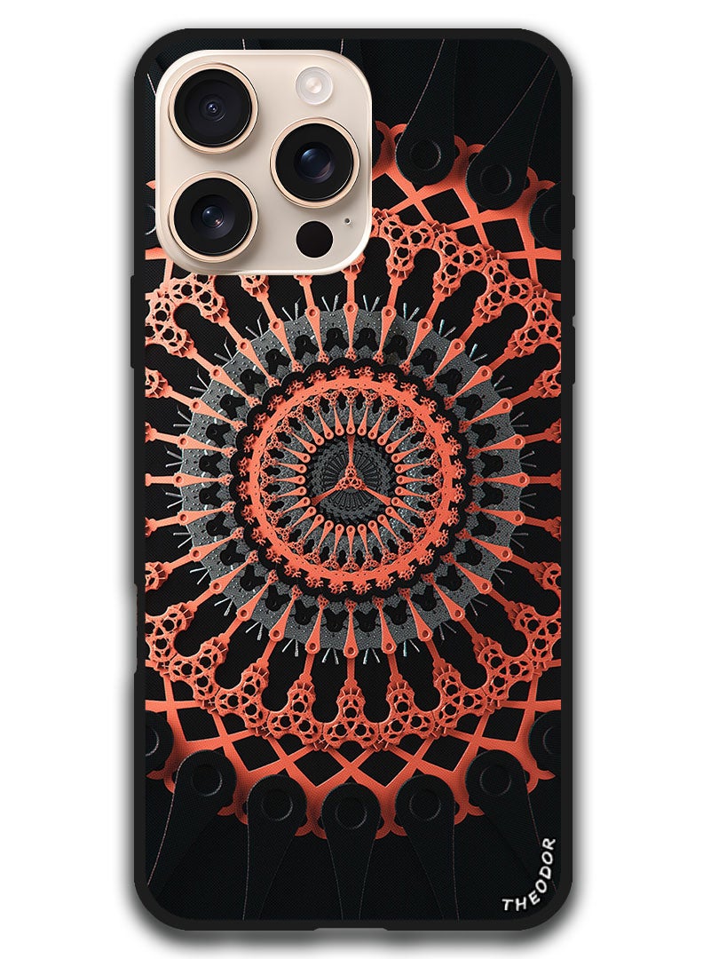 Theodor Protective Case Anti Scratch Shock Proof Bumper Cover For iPhone 16 Pro (6.3)-inch pattern_structure_3d - Image 1