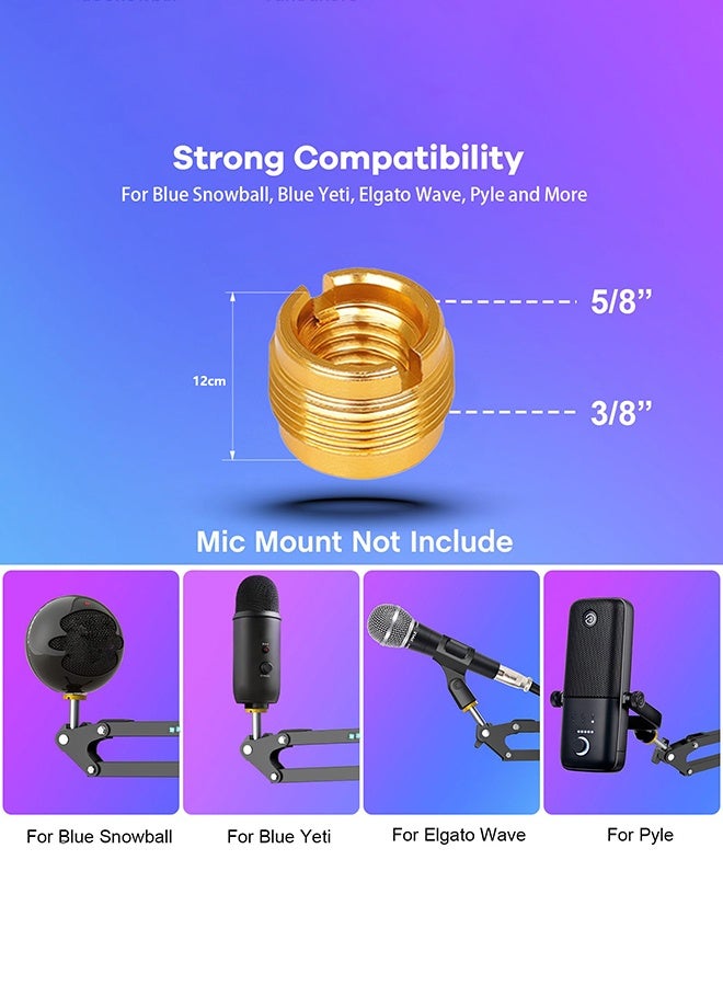 WALALLA RGB Microphone Stand with Dynamic LED Lighting - Universal Boom Arm for USB/XLR Condenser Mics | Rotatable Suspension Scissor Stand for Gaming, Streaming, Podcast Studio | Color-Changing Light Effects, Heavy-Duty Clamp - Image 5