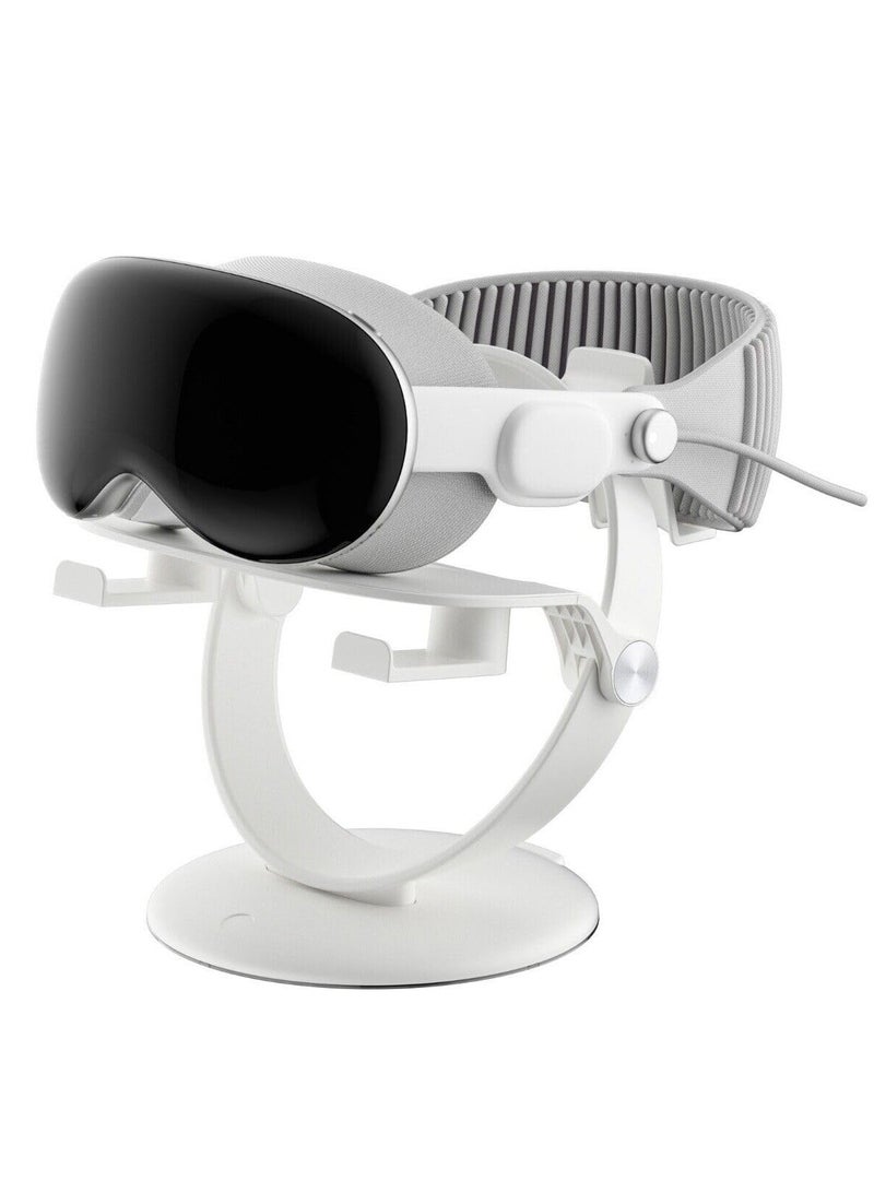 SYOSI VR Headset Display Stand for Apple Vision Pro Stand Holder Compatible with Quest 3 2 Pico 3 Universal VR Headset Display Dock Stable Bracket Storage Round Base Durable Seamless - Image 1