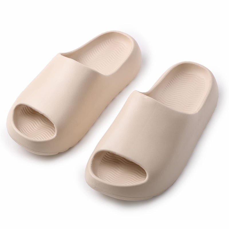 Cushioned Non-Slip Waterproof EVA Slides for Women Men and Kids, Soft Thick Sole Shower Sandals - Image 5