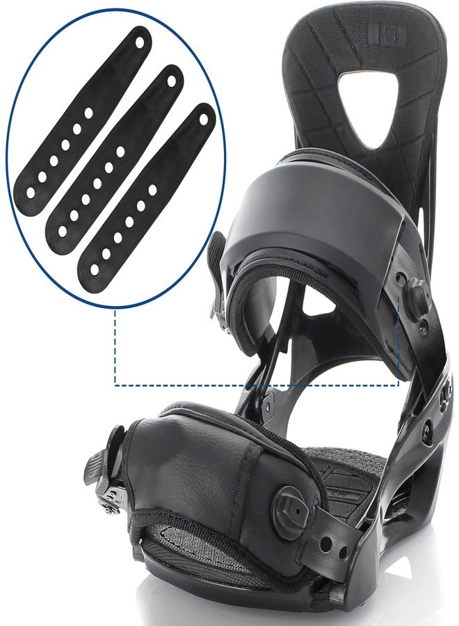 Shupakul 6 Pcs Snowboard Binding Tongue Hole Straps-6.1" x 1.1" Snowboard Binding Toe Slider Straps-Snowboard Ankle Ladder Strap Binding for Ski Strap-in Binding Replacement Accessories - Image 4