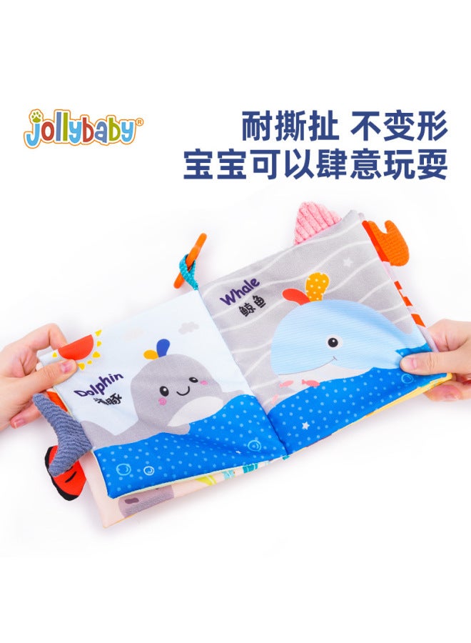 Jollybaby Cute Early Education Cloth Book 0-1 Years Old Baby Educational Toys Baby Animal Enlightenment Cloth Book - Image 5