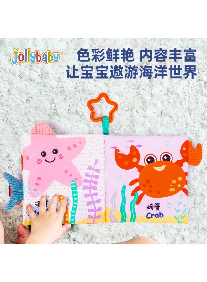 Jollybaby Cute Early Education Cloth Book 0-1 Years Old Baby Educational Toys Baby Animal Enlightenment Cloth Book - Image 2