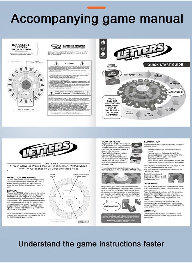Generic - TAPPLE  Word Game  Fast-Paced Family Board Game Choose a Category & Race Against The Timer to be The Last Player  Learning Game Great for All Ages - Image 1