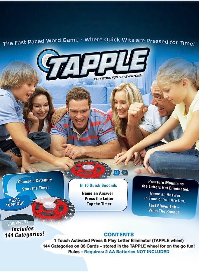 Generic - TAPPLE  Word Game  Fast-Paced Family Board Game Choose a Category & Race Against The Timer to be The Last Player  Learning Game Great for All Ages - Image 1