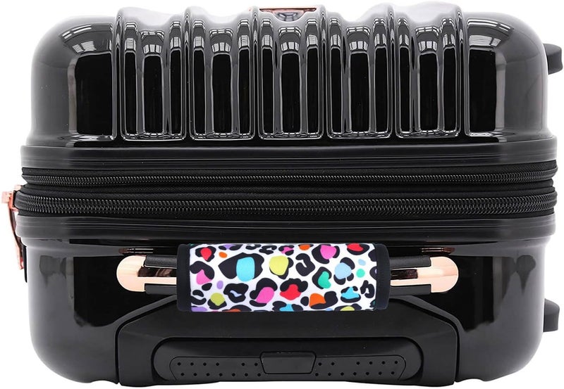 Careteilly Neoprene Luggage Handle Wrap Fluorescent Colors Luggage Identifiers/Tags/Marker (Leopard) - Image 4