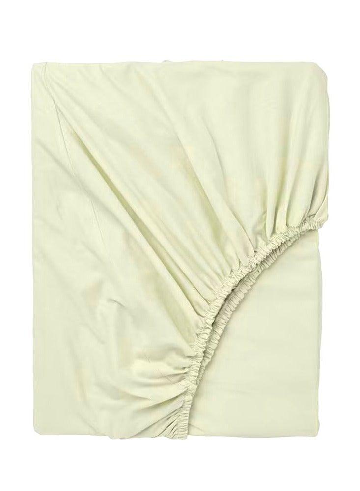بيفت Orchard Exclusive (كريمي) ملاءة جاهزة بمقاس فردي (90 × 210 + 30 سم - مجموعة من قطعة واحدة) نسيج قطني ناعم وفاخر، أغطية سرير عالية الجودة - 180TC - Image 2