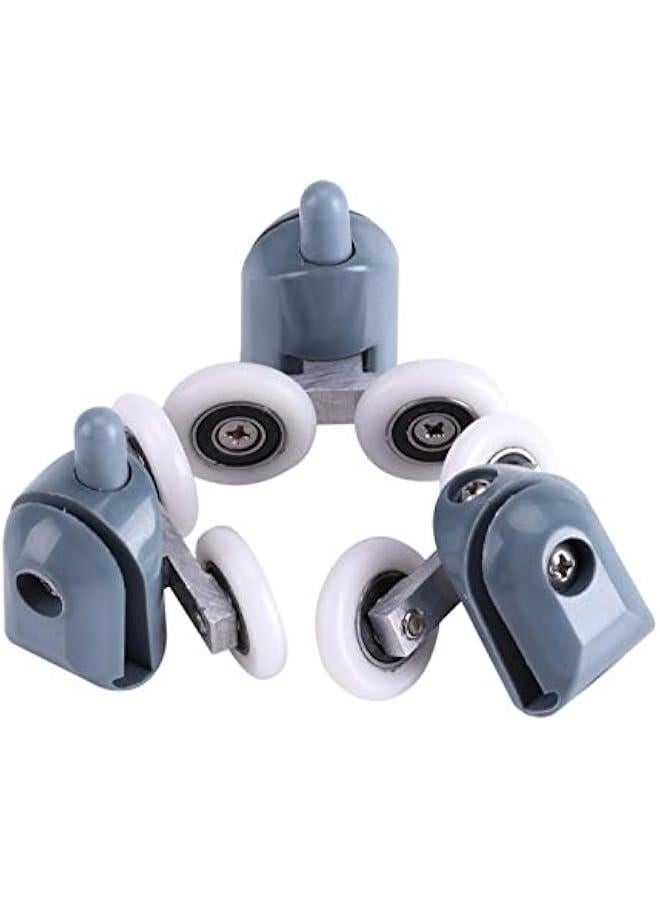 8PCS Roller Diameter 19mm for The Bathroom Pan Glass Sliding Door Pulleys,Shower Door Rollers,Runners,Wheels,Strong Load Bearing Capacity, Ultra Quiet(Double Wheel), Shower Door Rollers,8PCS Roll  - Image 3