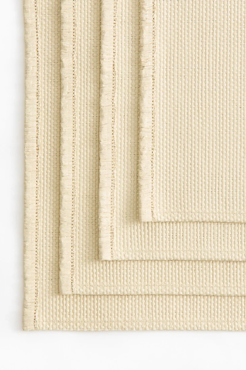 H&M 4-pack straw place mats