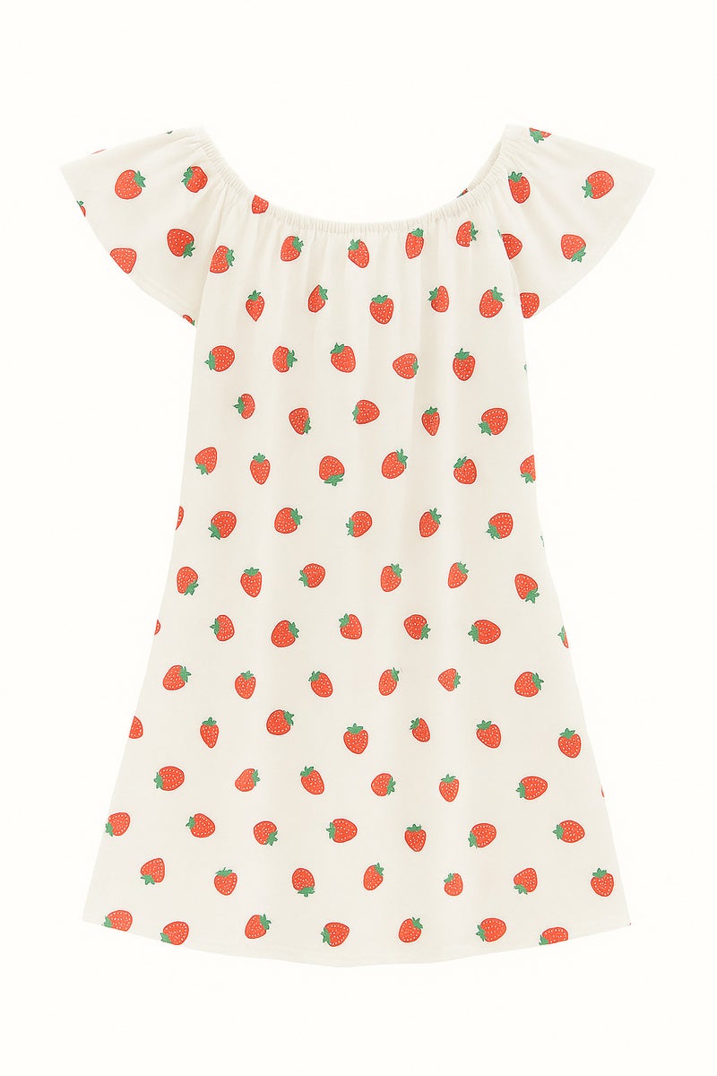Elegant strawberry print women's swimsuit for a feminine and beautiful look. Code 739 - Image 2