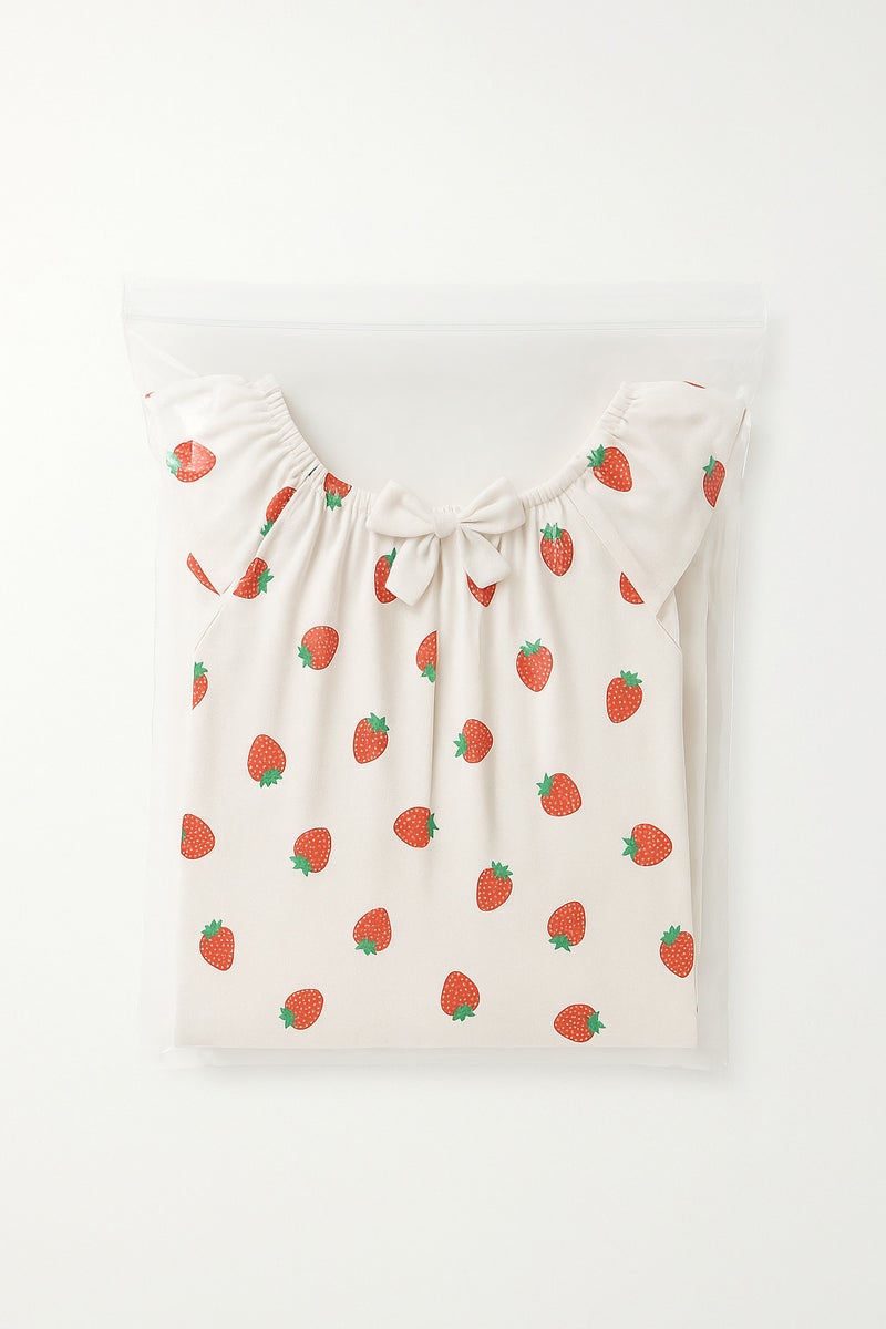 Elegant strawberry print women's swimsuit for a feminine and beautiful look. Code 739 - Image 3