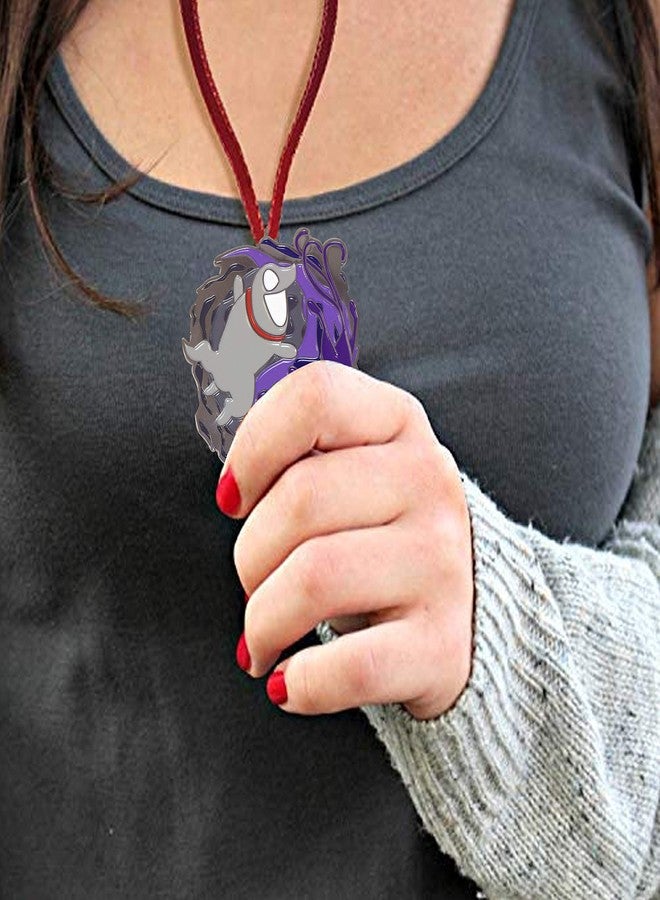 هات شارك قلادة معدنية مطلية بالمينا بطول 19.5 بوصة، بتصميم مستوحى من لعبة "هات شارك" المخيفة واللطيفة، على شكل رمز يين يانغ، مستوحاة من لعبة الكلاب والقطط الأليفة الساخرة. - Image 5