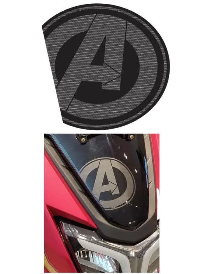 Grayfixx A Logo Sticker for Ntorq 125 | Printed in Premium Gloss Vinyl, Water Proof, Precut Sticker, Pack of 1-Self-Adhesive - Image 1