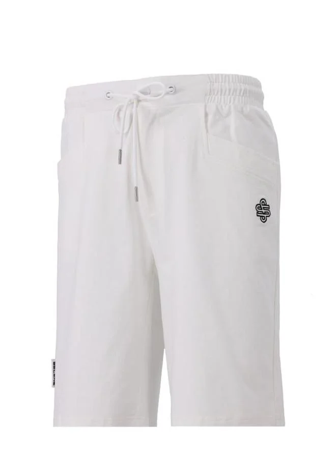 Selene Men Logo Detail Casual Shorts with Drawstring