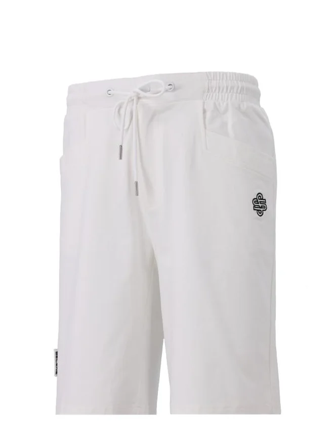 Selene Men Logo Detail Casual Shorts with Drawstring